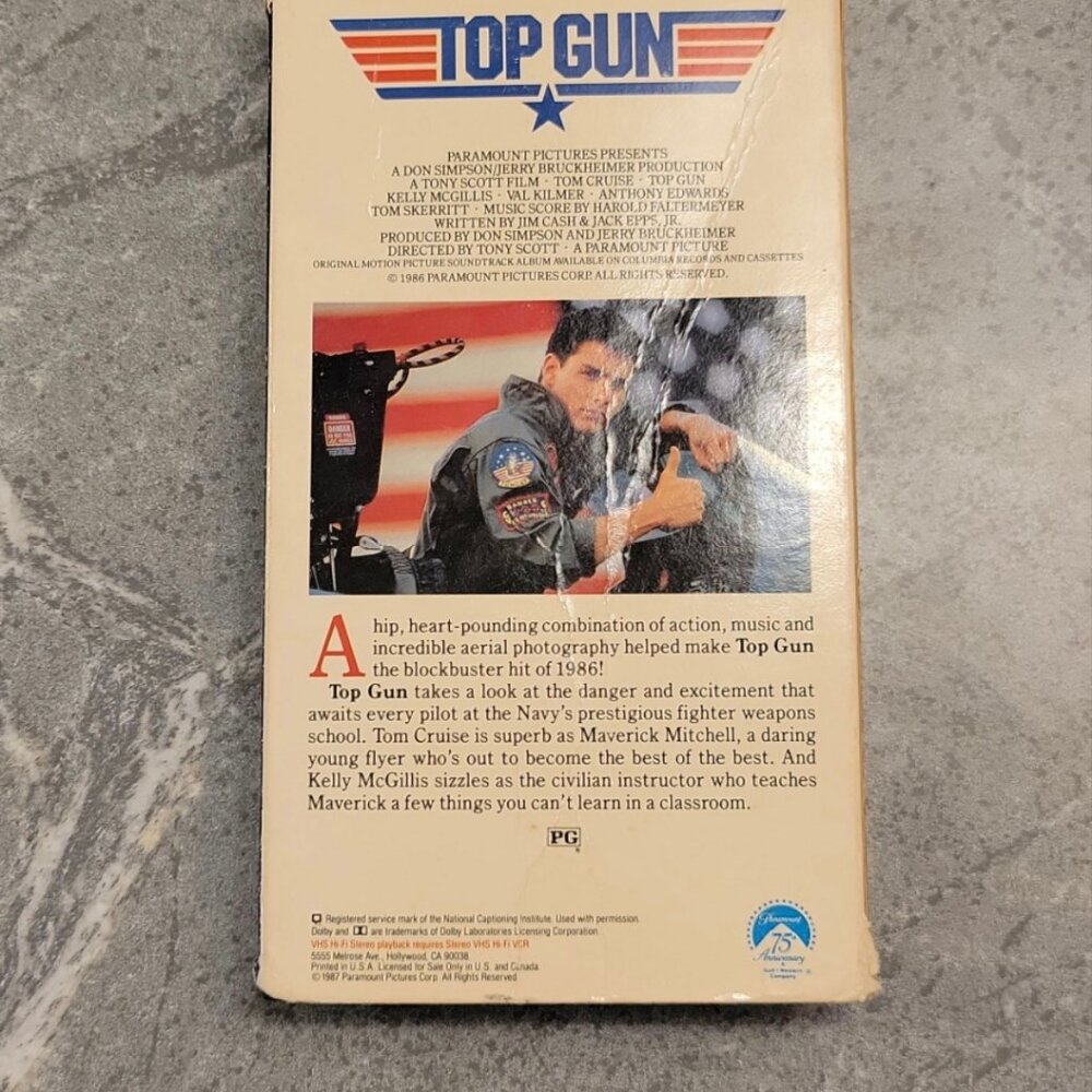 Top Gun VHS - Picture 2 of 3